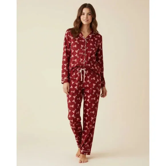 Midnight Martini Bow Pajama Set